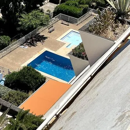 Sublime Vue Piscine Clim Lägenhet La Grande Motte